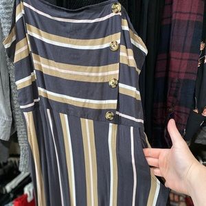 Midi dress stripes